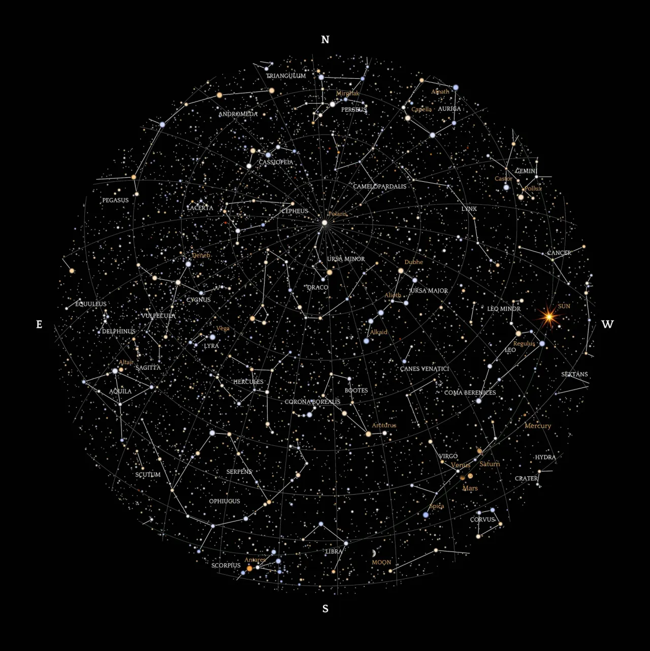 A custom star map is a detailed map of the sky as it looks from anywhere on Earth, in either the past, present or future.